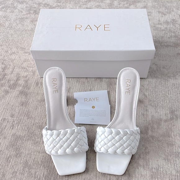 RAYE Shoes - RAYE | Woven Heel White | Size 10